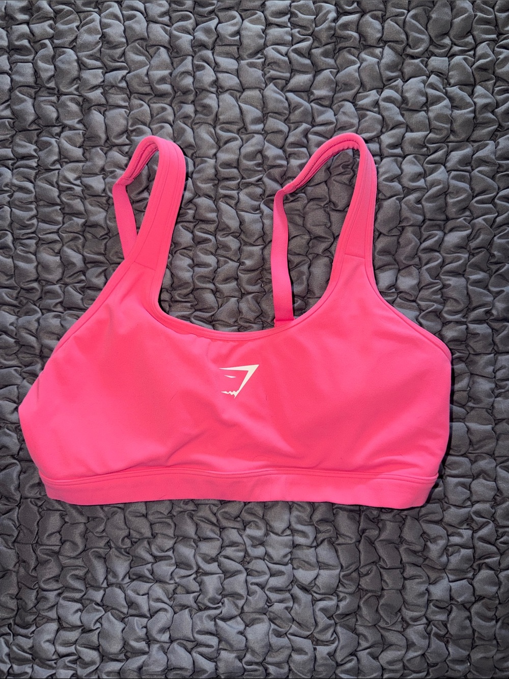 Gymshark Hot Pink Seamless Sports Bra with Racerback